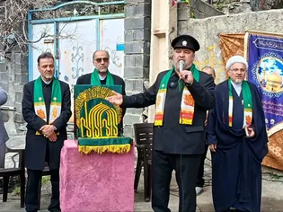 دیدار با خانواده شهدا و تجلیل از حافظان امنیت در آسارا