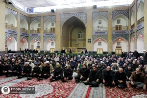 عزاداری روز شهادت امام کاظم علیه&zwnj;السلام در حرم مطهر رضوی
