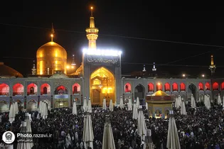 Razavi shrine on night of demise of prophet Mohammad, martyrdom of Imam Hassan