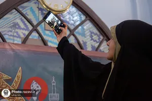 اعتکاف دانش&zwnj;آموزان دختر مدارس امام رضا علیه&zwnj;السلام در حرم مطهر رضوی