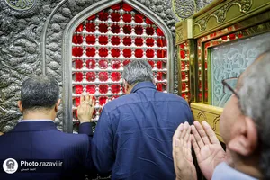 تشرف وزیر کشور جمهوری اسلامی پاکستان به حرم مطهر رضوی