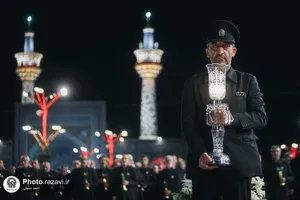 آئین خطبه&zwnj;خوانی شب عاشورا در حرم مطهر رضوی