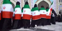 حماسه بیعت نوجوانان در جوار حرم مطهر رضوی