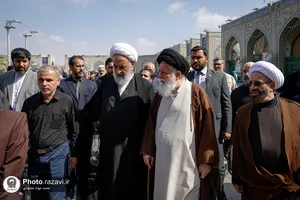 تشییع پیکر حجت&zwnj;الاسلام والمسلمین حسین صادقی در حرم مطهر رضوی