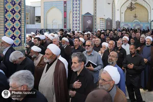 تشییع پیکر حجت&zwnj;الاسلام کریم عبدالهی نژاد در حرم مطهر رضوی
