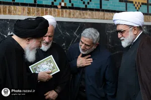 مراسم ترحیم مرحوم سید جواد حجازی در حرم مطهر رضوی