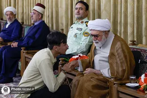 مراسم جشن عید ولادت پیامبر اکرم صلی&zwnj;الله&zwnj;و&zwnj;علیه&zwnj;وآله در تالار ولایت حرم مطهر رضوی 