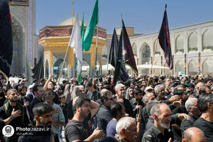 عزاداری عاشورای حسینی در حرم مطهر رضوی