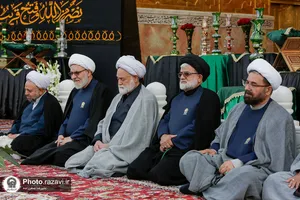 آیین اذن عزای ماه محرم در حرم مطهر رضوی-1