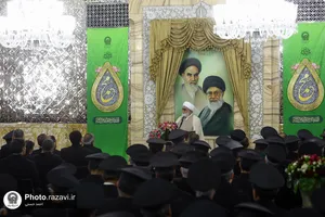 مراسم اعطای احکام خدام حرم مطهر رضوی