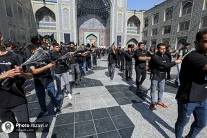 عزاداری شهادت امام رضا علیه السلام در حرم مطهر رضوی