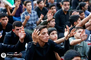 مراسم عزاداری هیئت ابناءالرضا(ع) در حرم مطهر رضوی