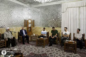 دیدار اعضای تیم ملی کشتی آزاد بزرگسالان ایران با تولیت آستان قدس رضوی