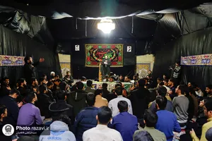تشییع پیکر شهید گمنام هشت سال دفاع مقدس در دانشگاه علوم اسلامی رضوی