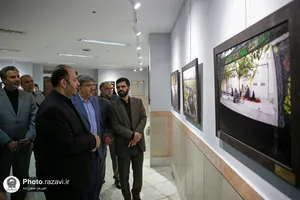 افتتاح نمایشگاه عکس مهر محرم در حرم مطهر رضوی