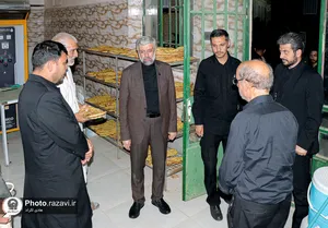 بازدید مدیر عالی حرم مطهر رضوی از موکب کفشداران در ملک&zwnj;آباد 