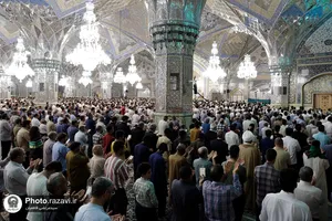اقامه نماز عید سعید قربان در حرم مطهر رضوی