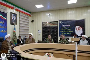 حضور تولیت آستان قدس رضوی در جمع فرماندهان آجا شمال شرق کشور