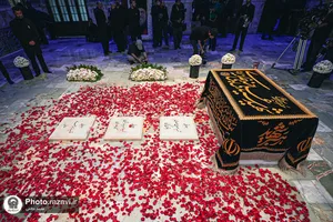 آماده سازی قبر مطهر رهبر شهید انقلاب
