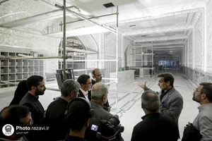 بازدید جمعی از نمایندگان مجلس شورای اسلامی از فعالیت&zwnj;های عمرانی حرم مطهر رضوی