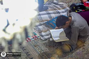 اعتکاف دانش&zwnj;آموزان پسر مدارس امام رضا(علیه&zwnj;السلام)