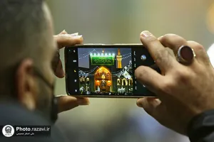 حال و هوای حرم مطهر رضوی در شب ولادت امام حسین(علیه&zwnj;السلام)
