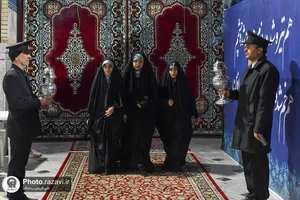 آغاز آیین معنوی اعتکاف در حرم مطهر رضوی