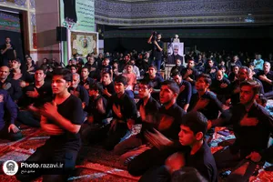 آیین سوگواری شب تاسوعای حسینی در دبیرستان امام رضا علیه السلام