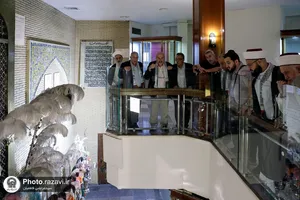 تشرف جمعی از  مسئولان کشور فلسطین به بارگاه منور رضوی
