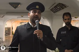 غباروبی مزار شهدای حرم مطهر رضوی