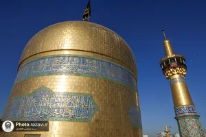سیاه&zwnj;پوشی حرم مطهر رضوی در عزای شهادت حضرت زهرا(س)