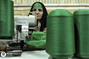افتتاح کارگاه دوخت لباس شیرخوارگان حسینی
