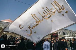 عزاداری روز تاسوعای حسینی در حرم مطهر رضوی