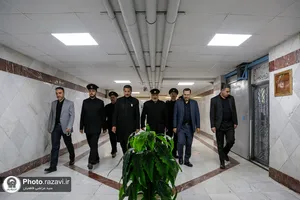 حضور خدام بارگاه منور رضوی در زندان مرکزی مشهد