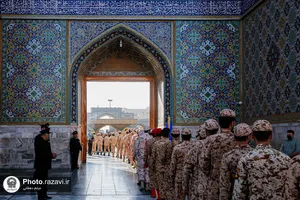 بزرگداشت مقام سرباز در حرم مطهر رضوی 