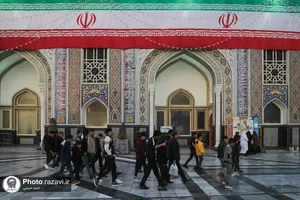 تشرف کاروان دانش&zwnj;آموزی زیارت اولی از استان فارس به حرم مطهر رضوی
