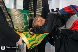 بدرقه زائران اربعین حسینی در فرودگاه امام خمینی(ره)