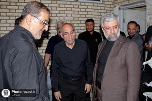 بازدید مدیر عالی حرم مطهر رضوی از موکب کفشداران در ملک&zwnj;آباد 