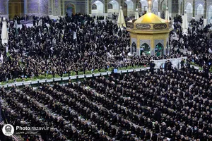 آئین شام غریبان شهادت امام رضا(ع) در حرم مطهر رضوی