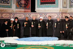 آیین خطبه&zwnj;خوانی شب شهادت امام رضا علیه&zwnj;السلام در حرم مطهر رضوی