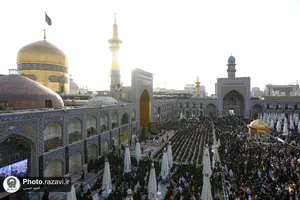 آیین اذن عزای ماه محرم در حرم مطهر رضوی-1