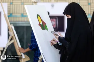 نمایشگاه خطاطی و نقاشی نوجوانان غیرایرانی