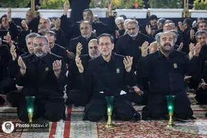 آئین خطبه&zwnj;خوانی شب عاشورا در حرم مطهر رضوی-2