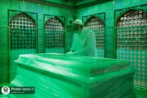 آئین غبارروبی ضریح مطهر امام رضا(ع) برگزار شد
