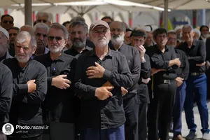تشییع پیکر حجت&zwnj;الاسلام کریم عبدالهی نژاد در حرم مطهر رضوی
