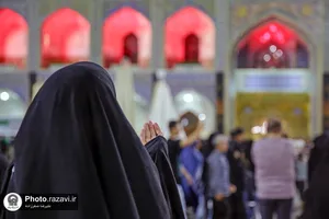 بارش باران تابستانی در حرم مطهر رضوی