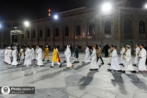استقبال از ماه مبارک رمضان در حرم مطهر رضوی