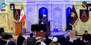 حرم مطهر رضوی در سالروز رحلت عقیله بنی‌هاشم (س) به سوگ نشست