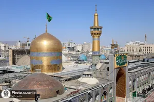آیین تعویض پوش ضریح و پرچم گنبد منور رضوی-2