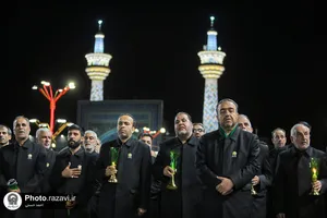 آیین خطبه&zwnj;خوانی شب عاشورای حسینی در حرم مطهر رضوی -1